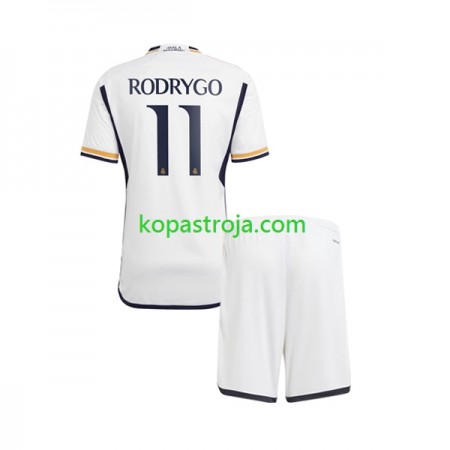 Billiga Fotbollströjor Real Madrid Rodrygo Goes 11 Barn Hemma tröja 2023/24 Kortärmad